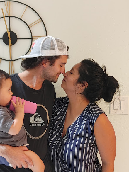 Couple celebrating their marriage license signing