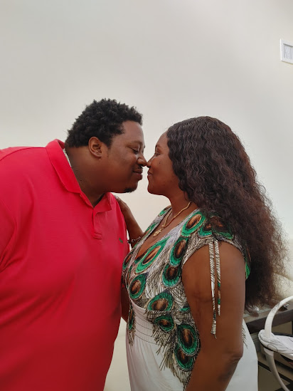Real couple getting hitched in West Palm Beach with notary wedding officiant Christine